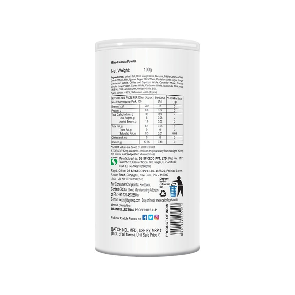 Catch Sprinklers - Chat Masala : 100 g