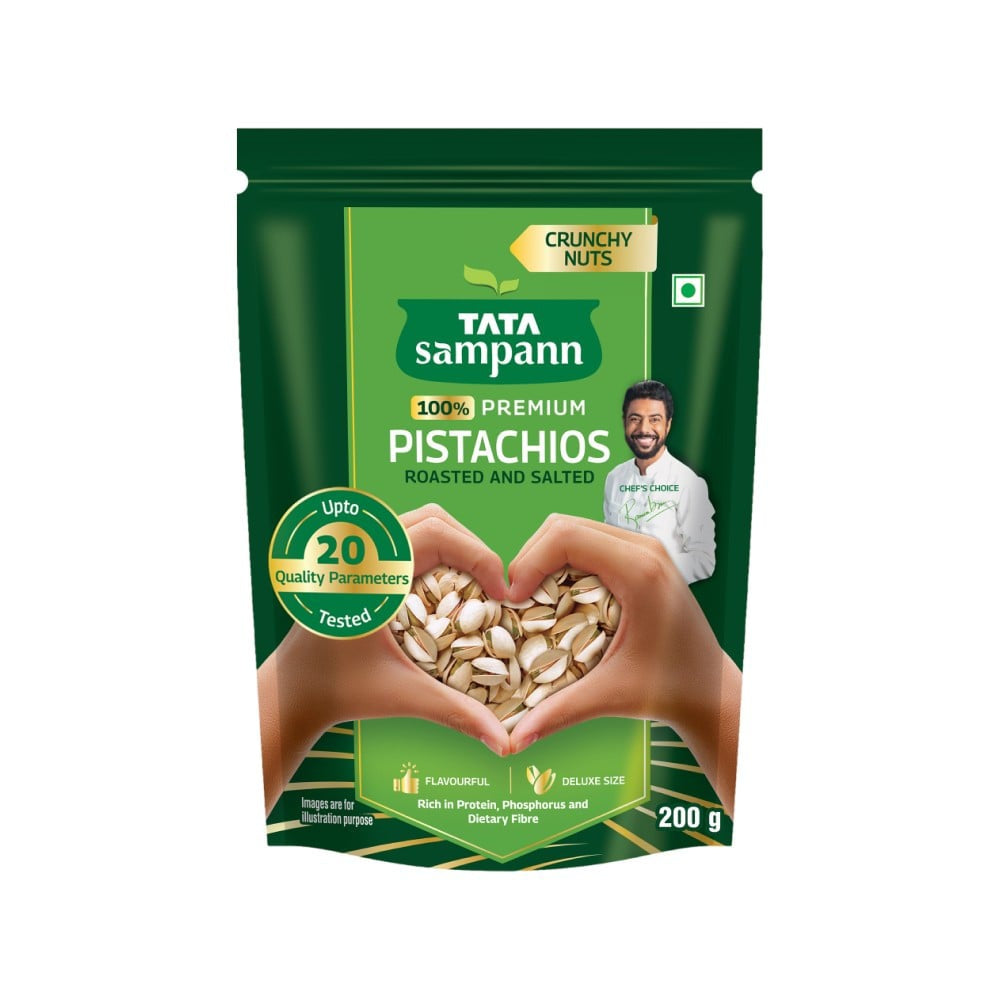 Tata Sampann Pistachios Roasted & Salted (100% Premium) : 200 g