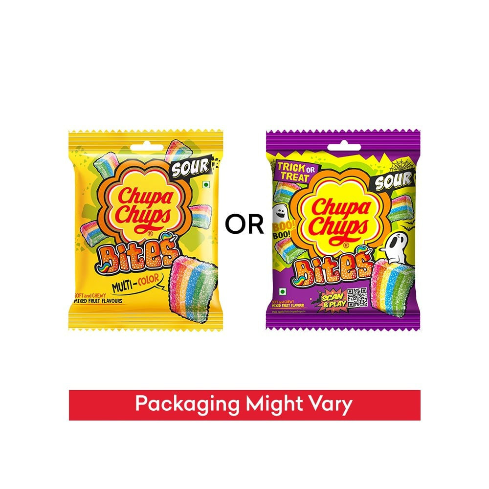 Chupa Chups Sour Bites Mixed Fruit Candy - Pack of 2 : 2 x 61.6 g