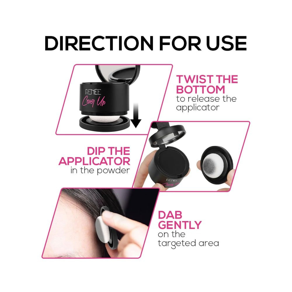 Renee Cover Up Hair Powder (Black) : 4 g