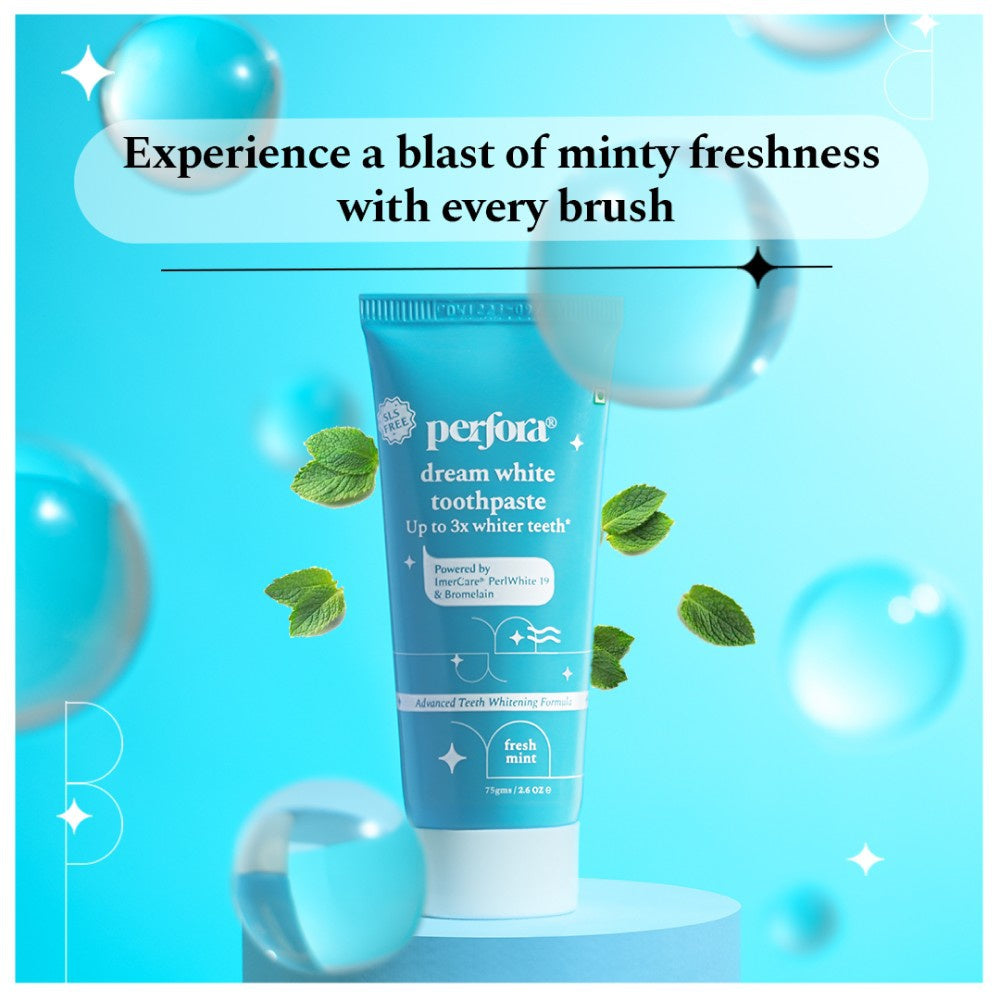 Perfora Dream White - Whitening Toothpaste - Fresh Mint : 75 g