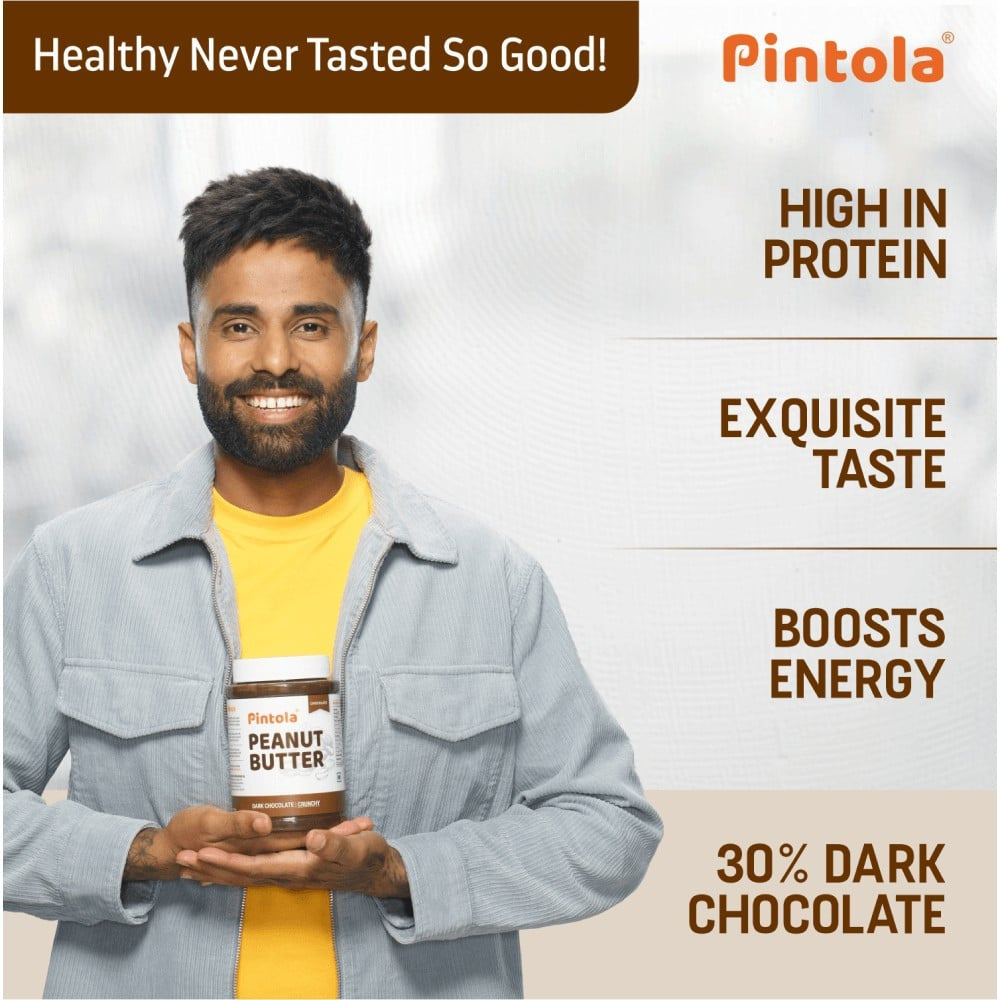 Pintola Dark Chocolate Crunchy Peanut Butter : 350 g