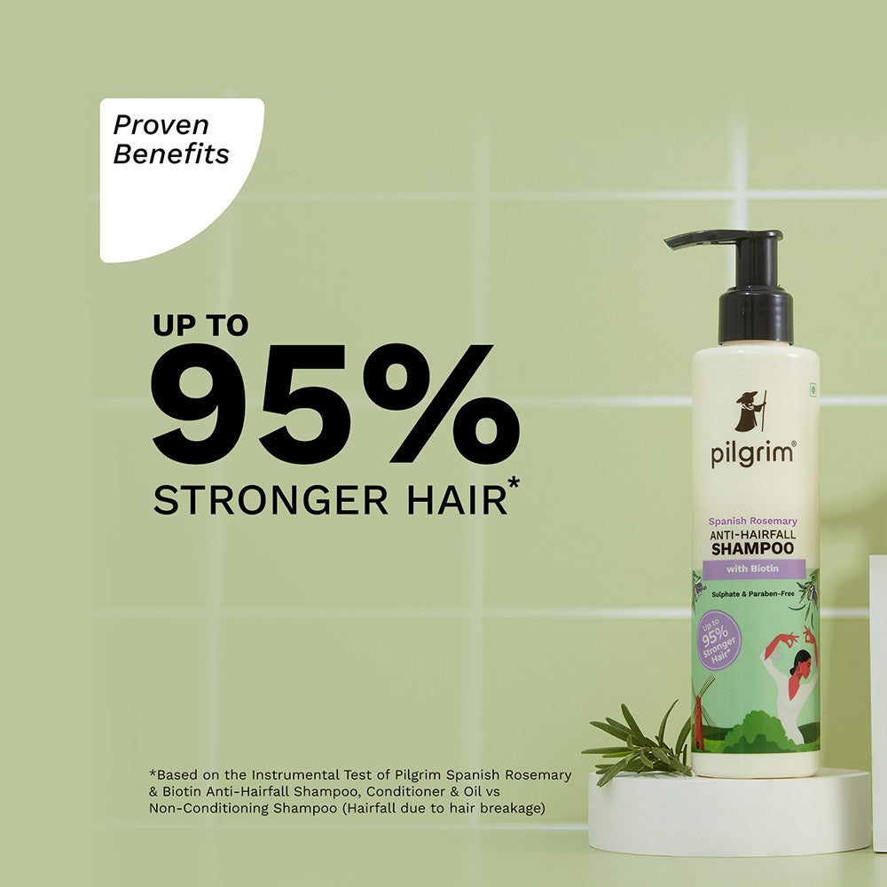 Pilgrim Anti Hairfall Shampoo with Biotin - Pack of 2 : 2 x 200 ml