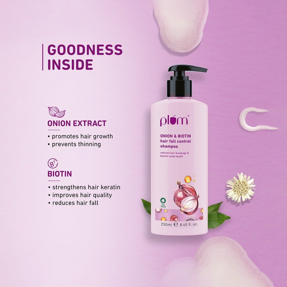 Plum Onion & Biotin Hair Fall Control Shampoo : 250 ml