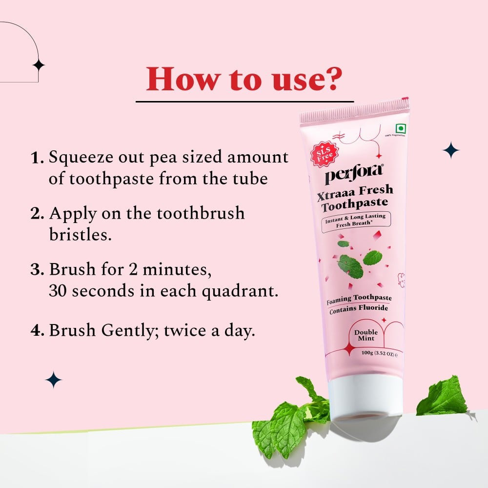 Perfora Xtraaa Fresh Toothpaste (Double Mint) : 100 g