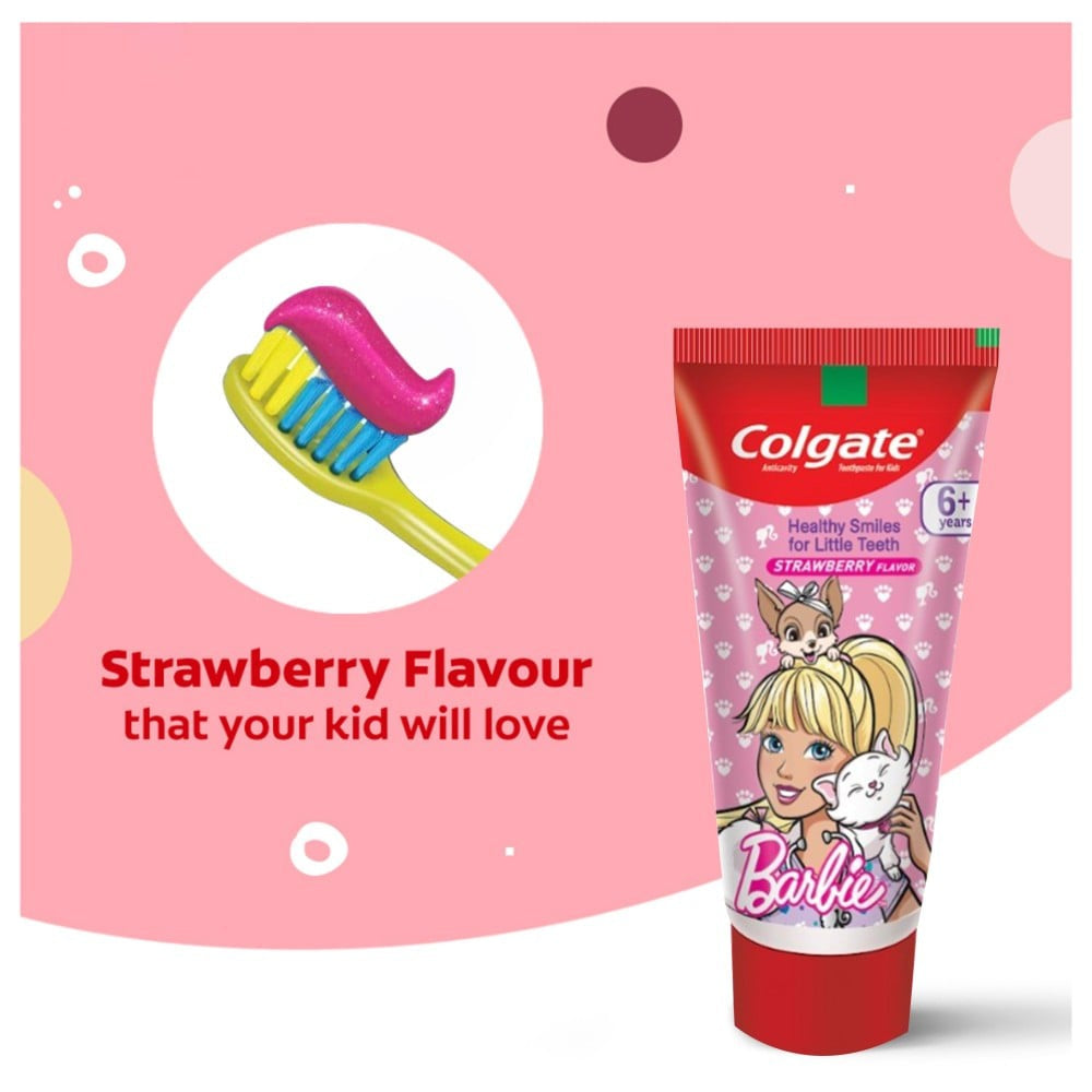 Colgate Barbie Strawberry Baby Toothpaste : 80 g