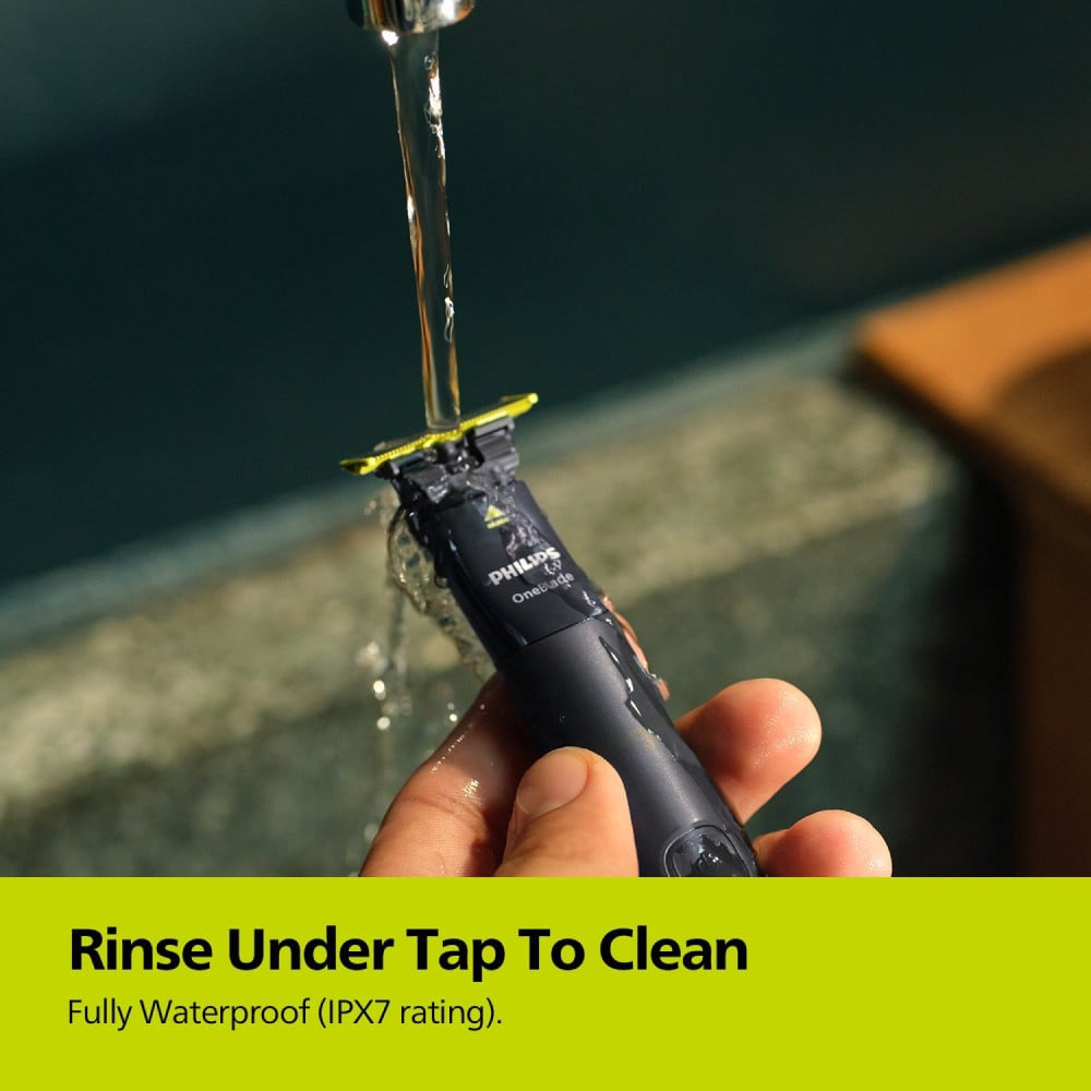 Philips QP1424/10 One Blade Hybrid Beard Trimmer and Shaver (Black) : 1 unit