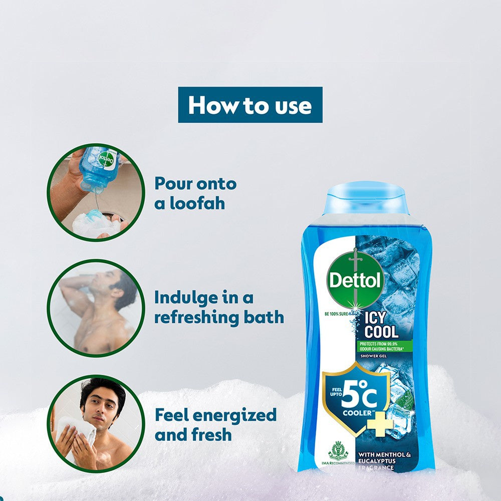 Dettol Icy Cool Shower Gel : 250 ml