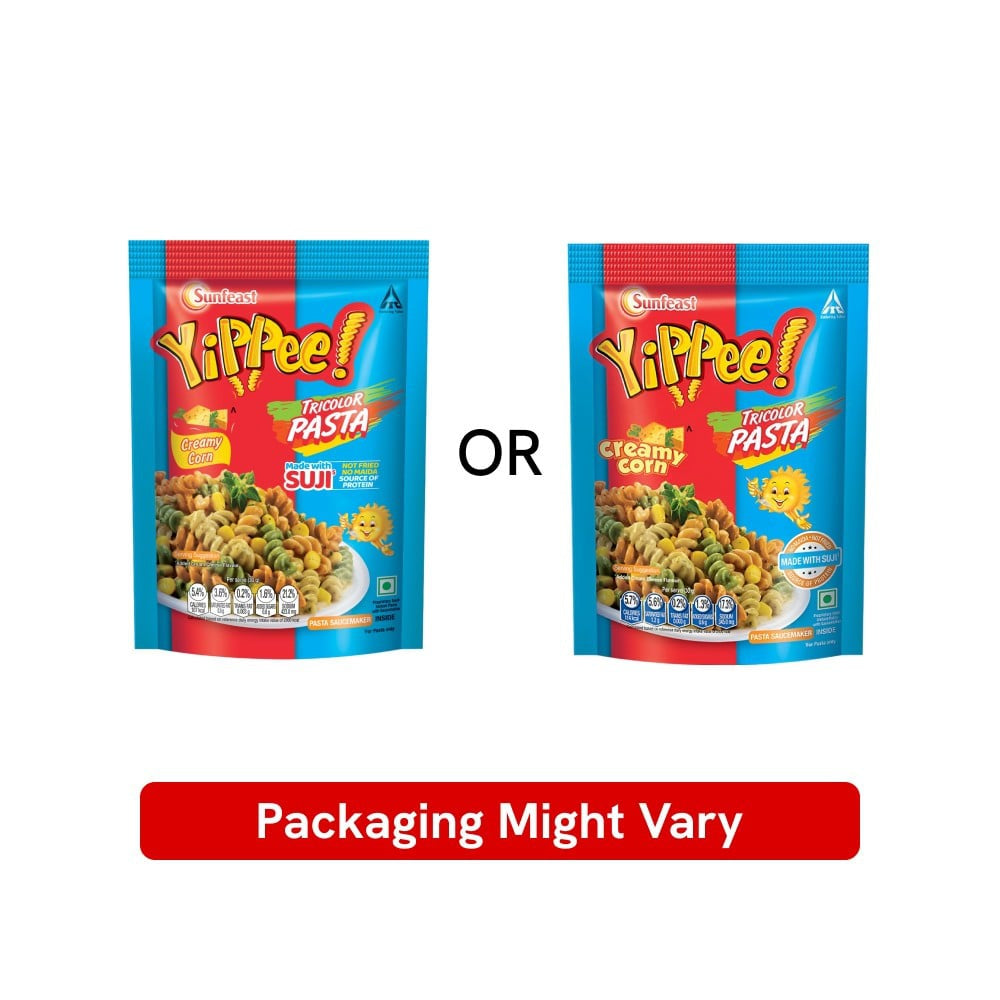 Yippee Tricolor Instant Pasta - Creamy Corn : 65 g
