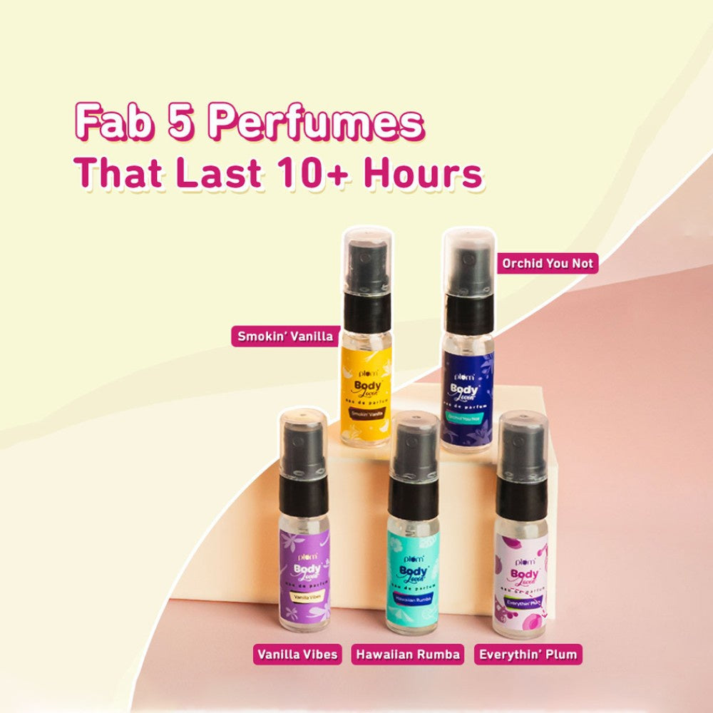 Plum BodyLovin' Perfume Gift Set (Discovery Set) - Pack of 3 : 3 x 1 pack (5 x 5 ml)