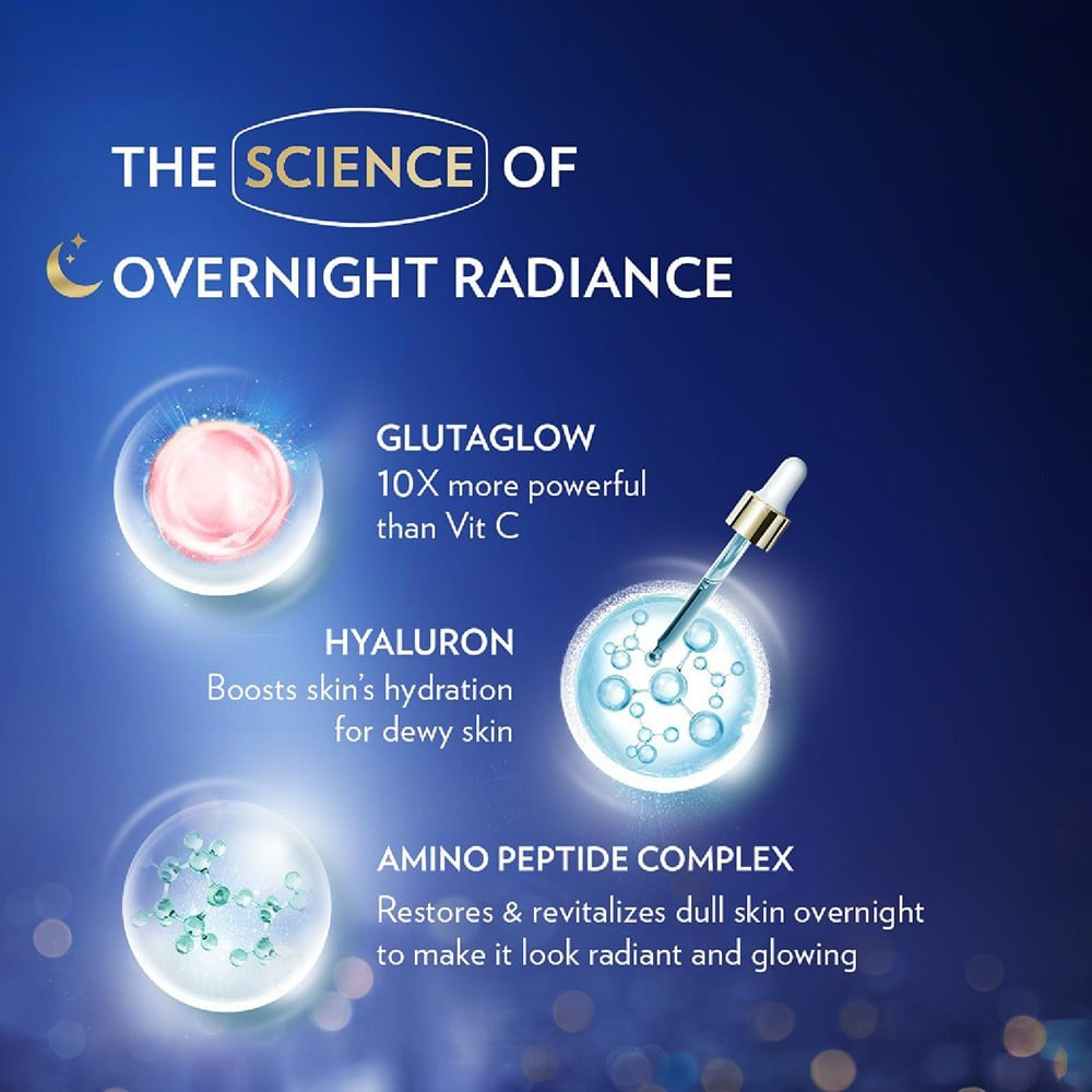 Vaseline Gluta Hya Overnight Radiance Serum Body Lotion : 200 ml