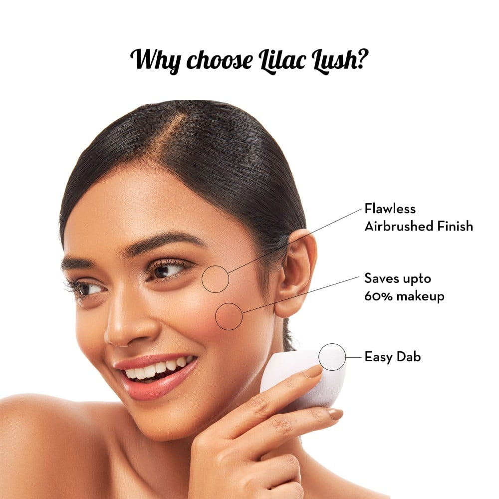 Plush Lilac Lush Beauty Blender with Case : 1 piece