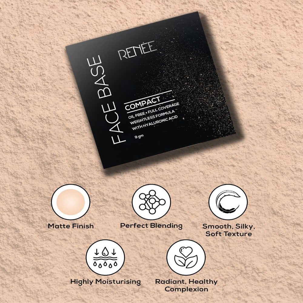 Renee Face Base Compact (Macadamia Beige) : 9 g