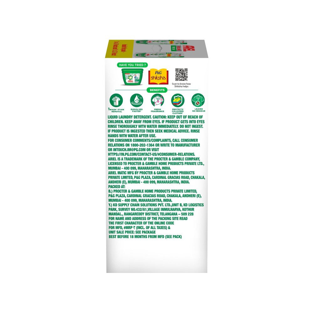Ariel Matic Front Load Liquid Detergent : 6 ltr
