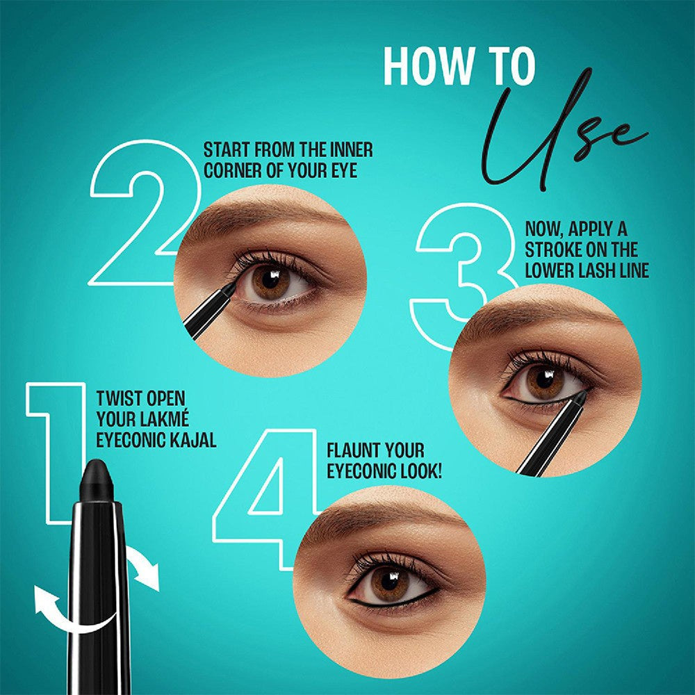 Lakme Eyeconic Kajal (Turquoise) : 0.35 g