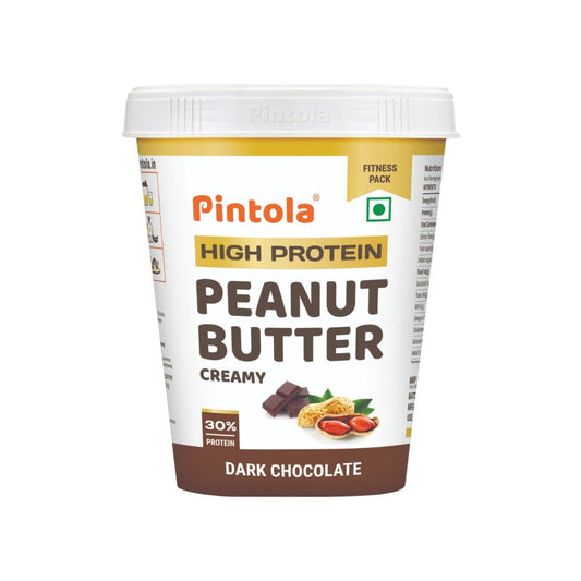 Pintola Dark Chocolate Creamy Peanut Butter (High Protein) : 510 g