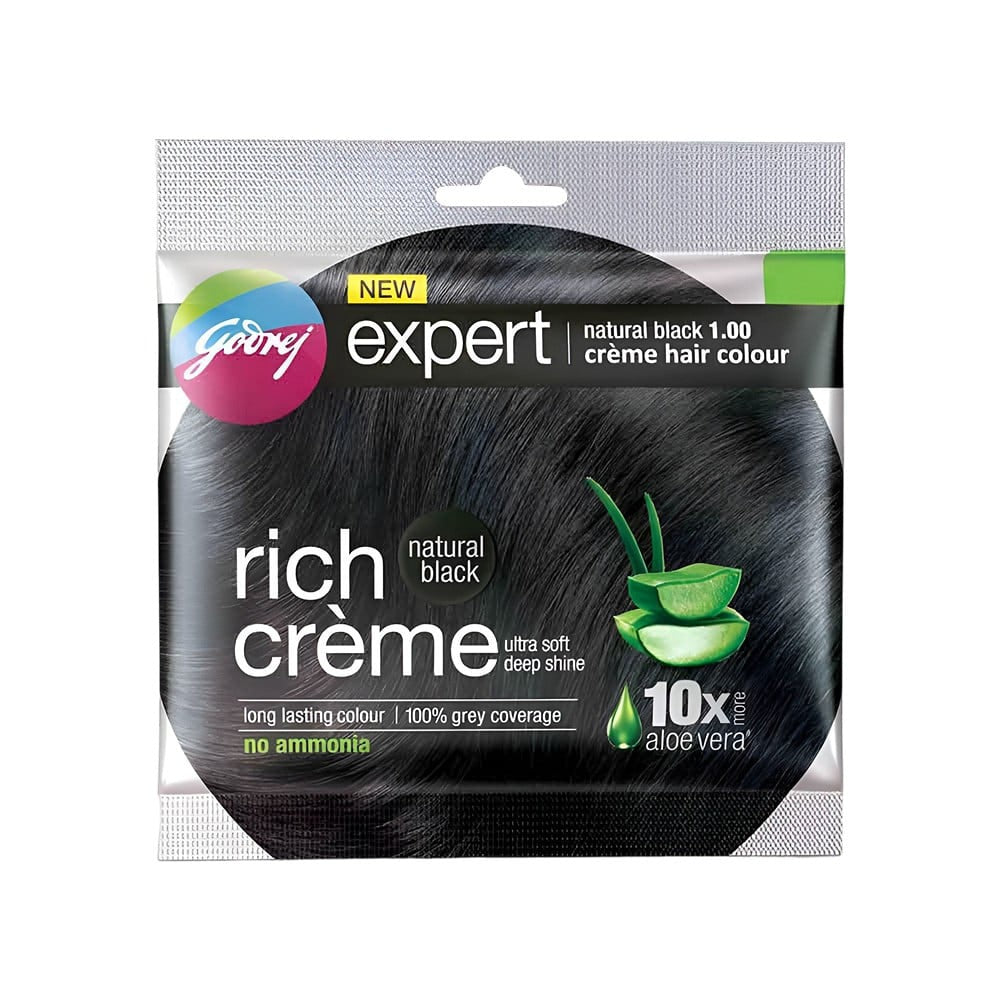 Godrej Expert Hair Colour for Women & Men (Natural Black) : 20 g