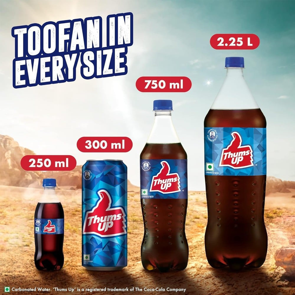 Thums Up Soft Drink - Pack of 8 : 8x250 ml