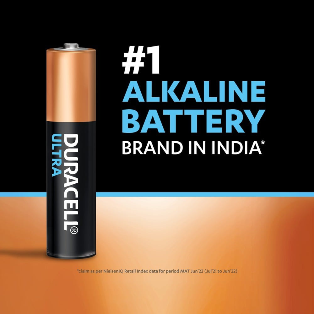 Duracell Ultra AAA Alkaline Battery : 1 pack (4 pieces)