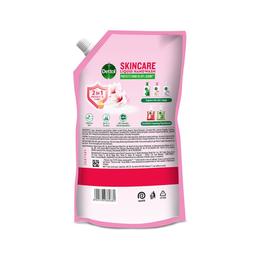 Dettol Skincare Hand Wash Refill : 675 ml