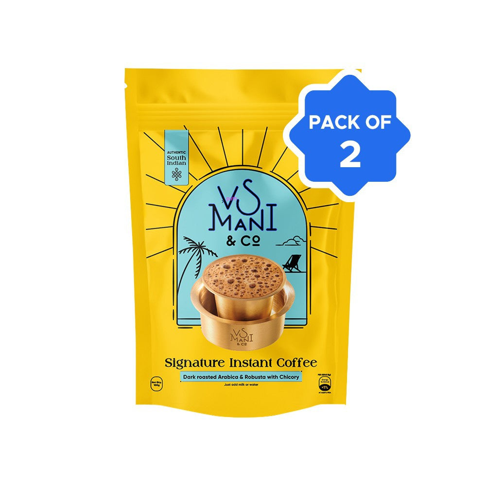 VS Mani & Co. Signature Instant Coffee - Pack of 2 : 2 x 100 g
