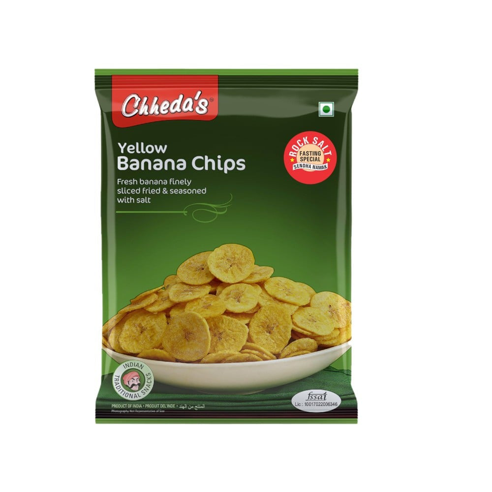 Chheda's Yellow Banana Chips : 500 g