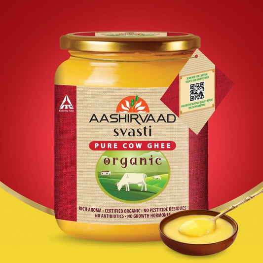 Aashirvaad Svasti Organic Cow Ghee : 500 ml