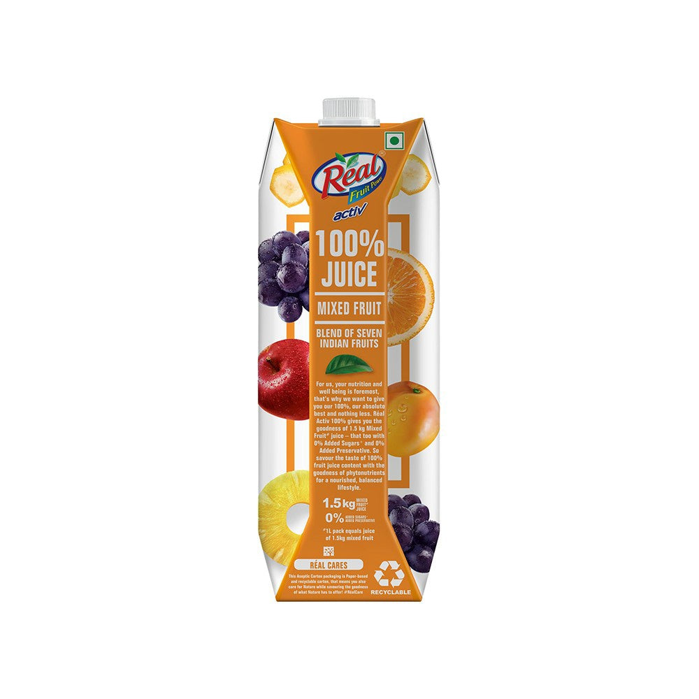 Real Activ Mixed Fruit Juice - Pack of 3 : 3 x 1 ltr