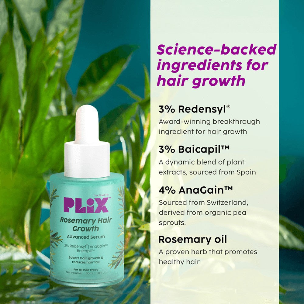 Plix Rosemary Hair Growth Advanced Serum : 30 ml