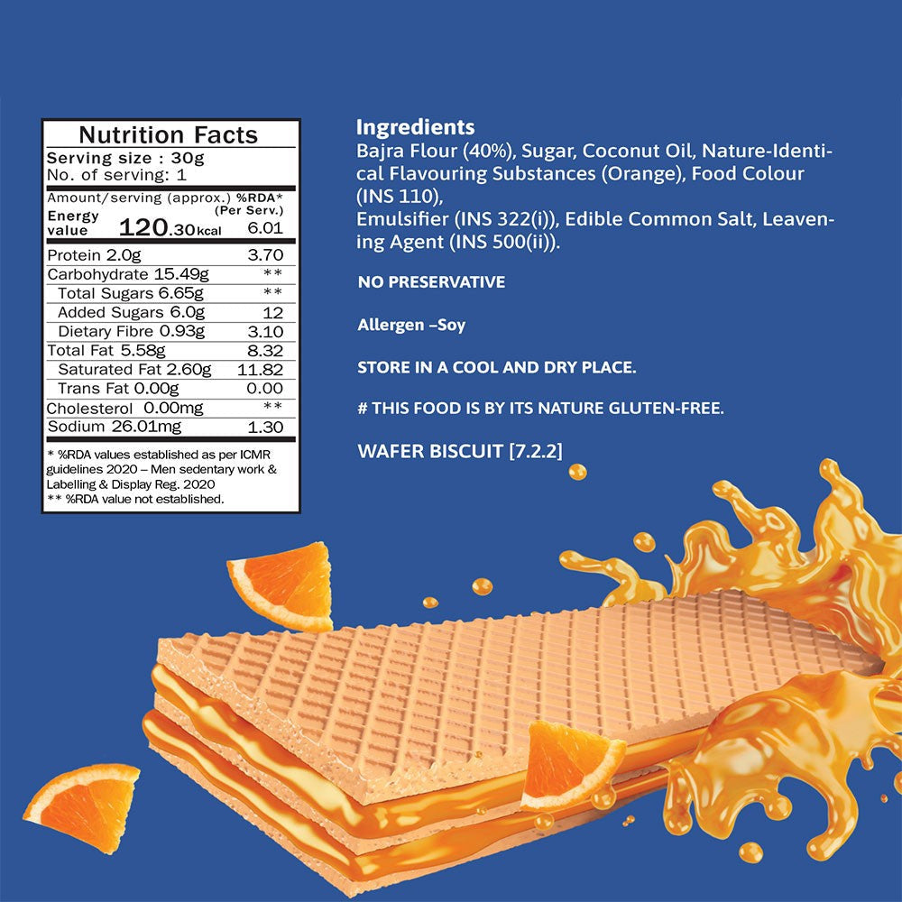 Phab Orange Creme Millet Wafer : 3 x 30 g