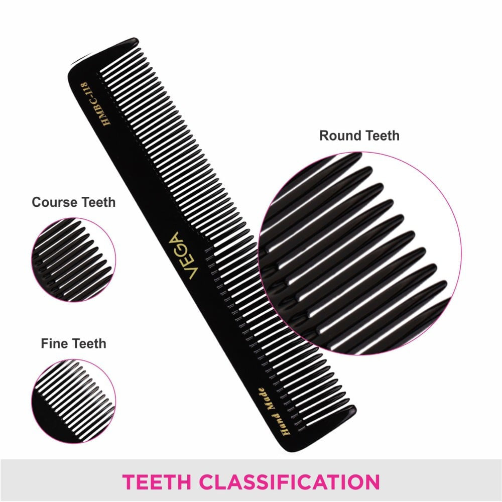 Vega Graduated Dressing Hair Comb (Black) : 1 piece