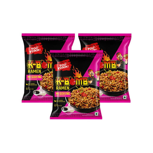Too Yumm K-Bomb Mi Goreng Instant Noodles - Pack of 3 : 3 x 80 g