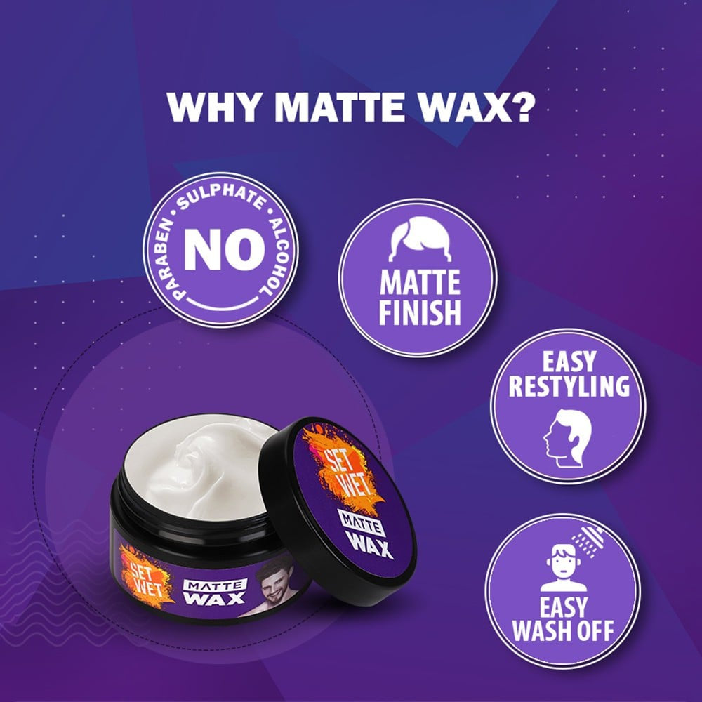 Set Wet Matte Hair Wax : 60 g