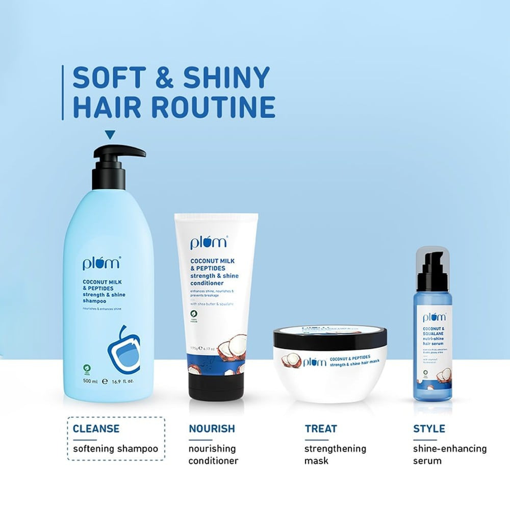 Plum Coconut Milk & Peptides Strength & Shine Shampoo : 500 ml