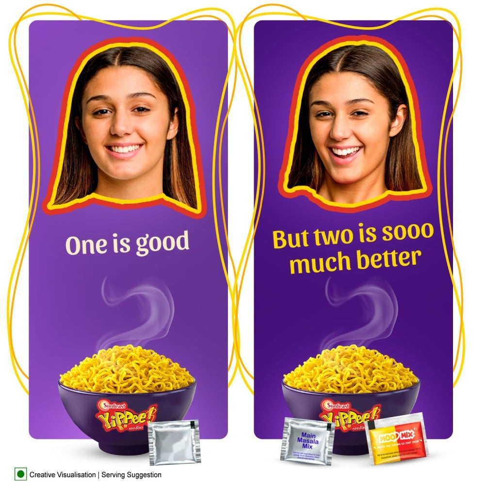 Yippee Mood Masala Instant Noodles : 260 g