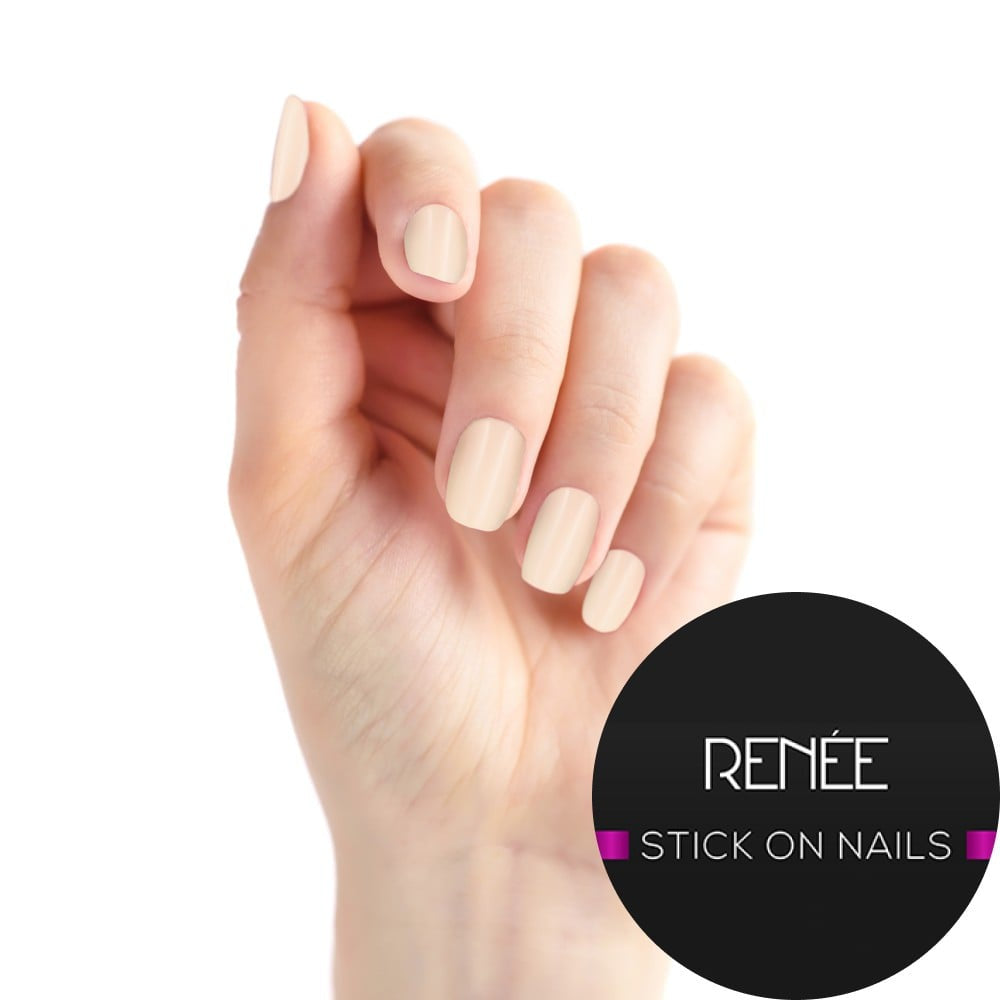 Renee Square Press On Nails (BN 06) : 1 pack (24 pieces)