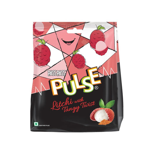 Pulse Litchi with Tangy Twist Candy : 190 g
