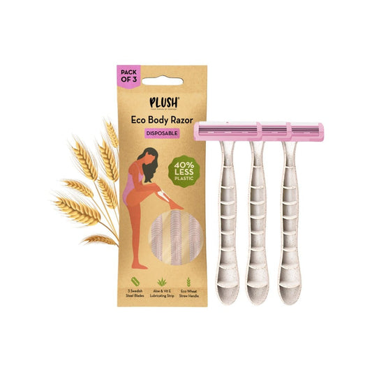 Plush Eco Body Disposable Women's Razor : 1 pack (3 pieces)