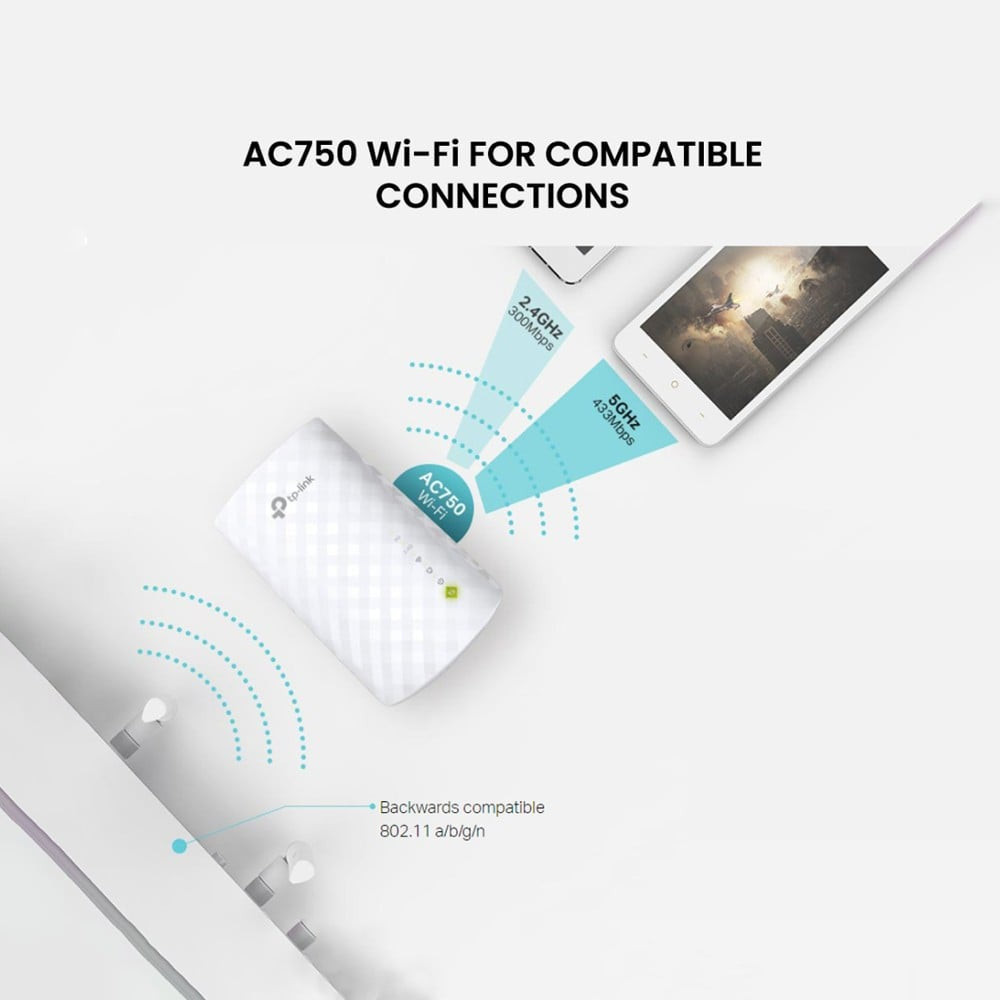 TP-LINK Wi-Fi Range Extender Signal Booster (AC750) : 1 unit