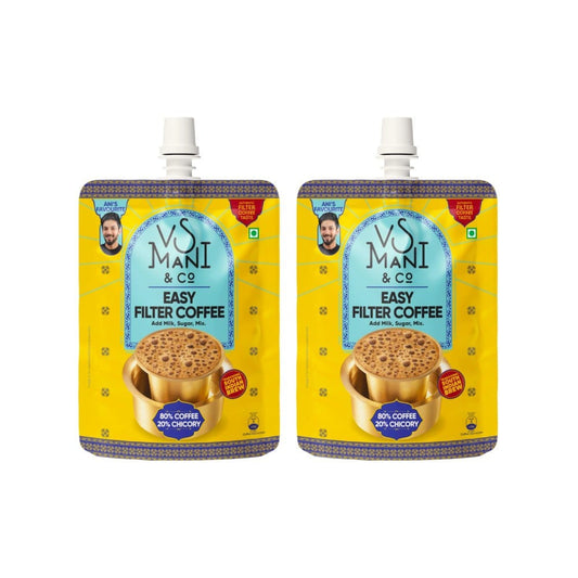 VS Mani & Co. Easy Filter Coffee Decoction - Pack of 2 : 2 x 100 ml