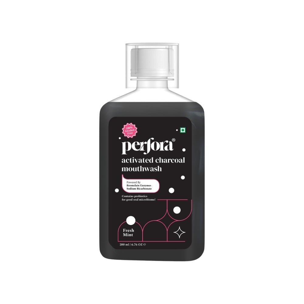 Perfora Activated Charcoal Mouthwash (Fresh Mint) : 200 ml