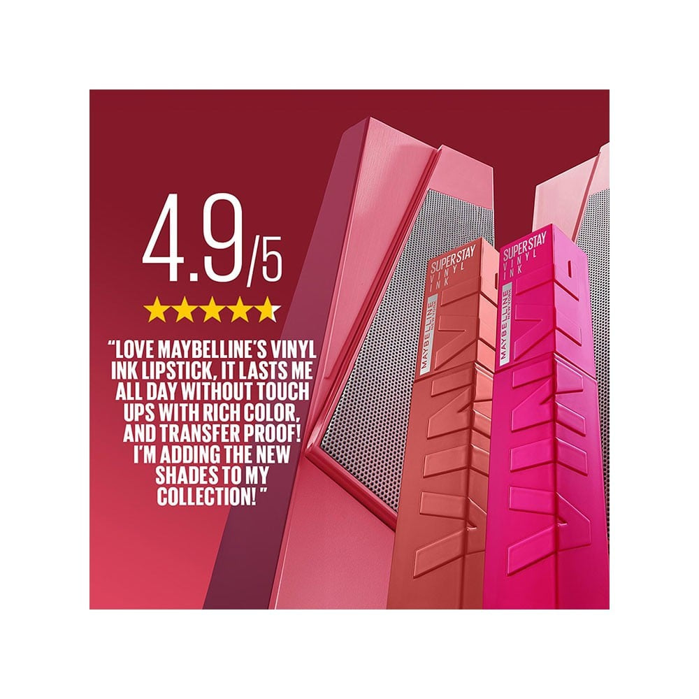 Maybelline New York Superstay Vinyl Ink Liquid Lipstick (Unafraid) : 4.2 ml