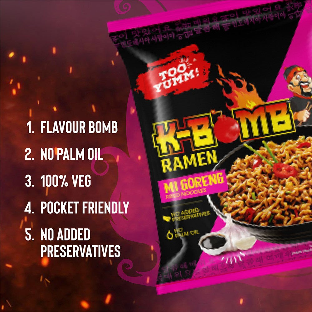Too Yumm K-Bomb Mi Goreng Instant Noodles : 80 g