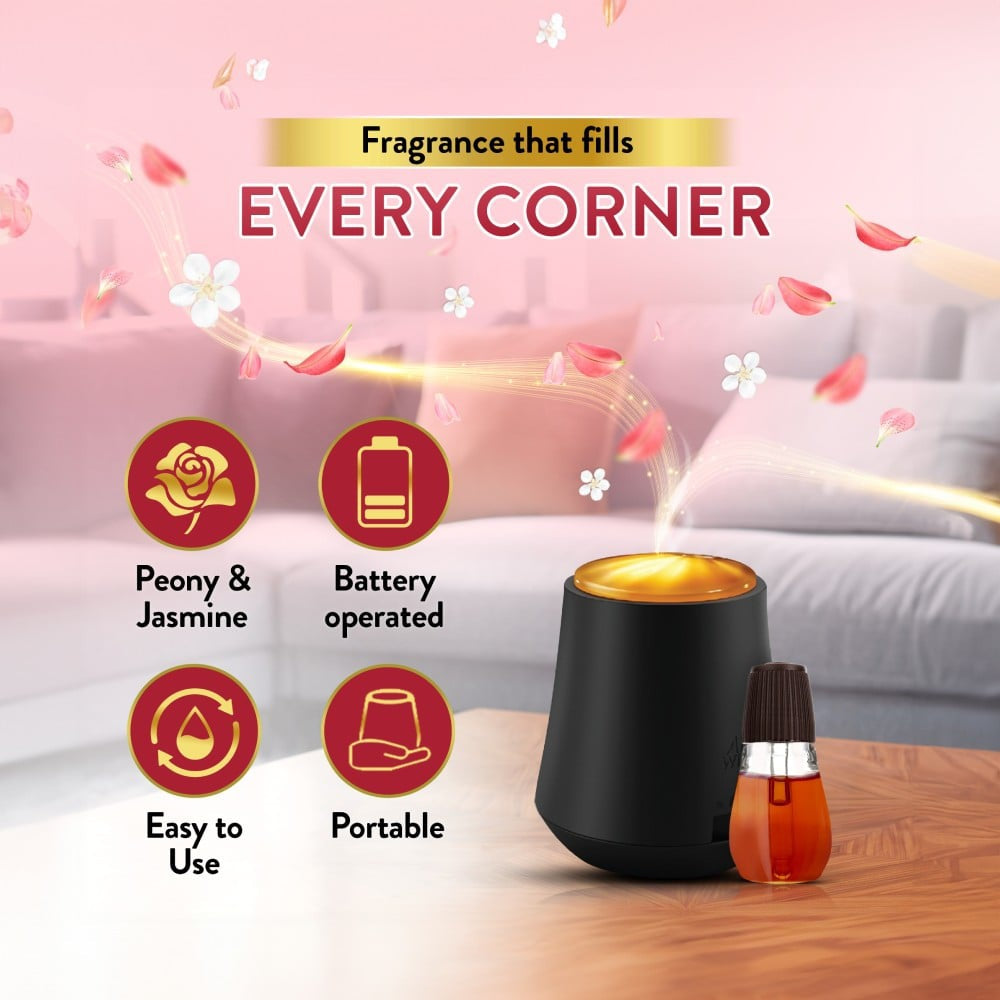 Airwick Automatic Air Freshener with Refill (Peony & Jasmine) : 1 unit