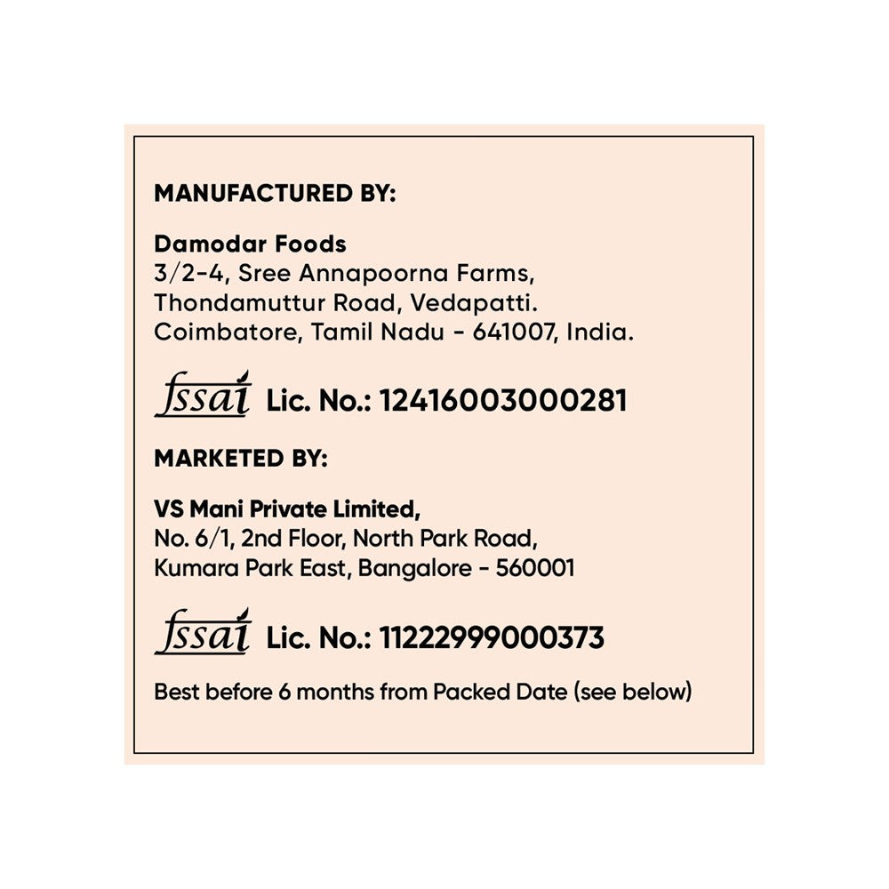 VS Mani & Co. Garlic Ribbon Murukku, No Palm Oil - Pack of 4 : 4 x 65 g