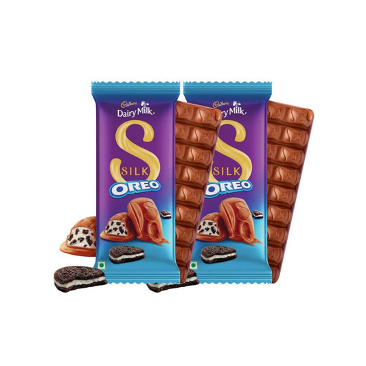 Cadbury Dairy Milk Silk Oreo Flavoured Chocolate Bar 60 g - Pack of 2 : 2 x 60 g