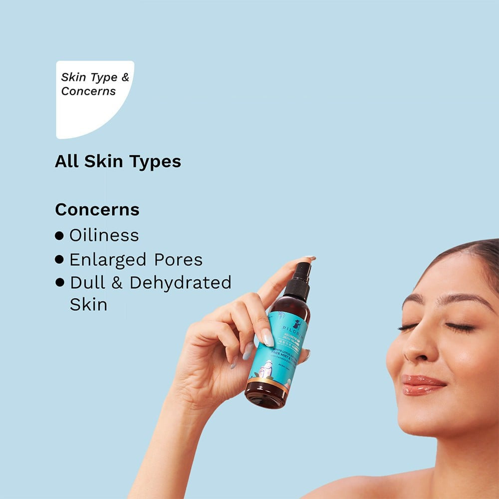 Pilgrim White Lotus Refreshing Face Mist & Toner - Pack of 2 : 2 x 100 ml