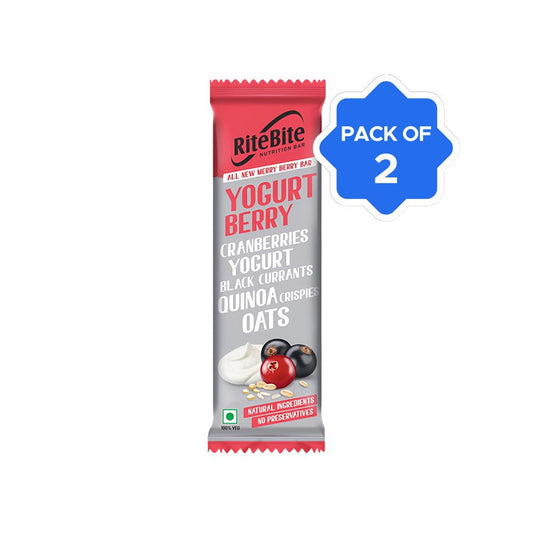 RiteBite Yogurt Berry Nutrition Bar - Pack of 2 : 2 x 35 g