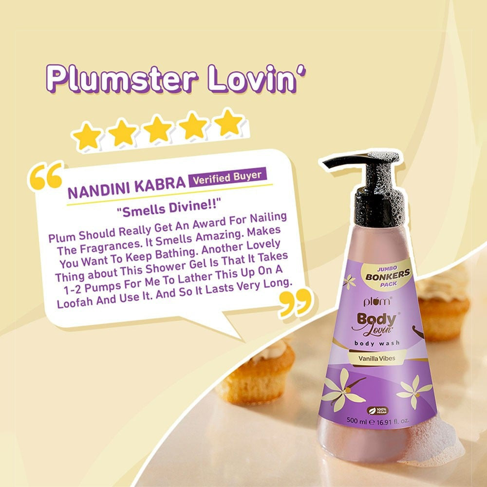 Plum BodyLovin' Vanilla Vibes Body Wash : 500 ml