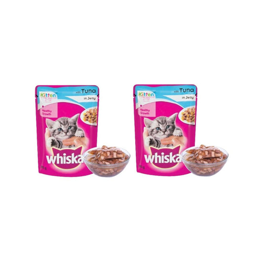 Whiskas Kitten Wet Wet Kitten Food -Tuna in Jelly (2-12 Months) - Pack of 2 : 2 x 80 g